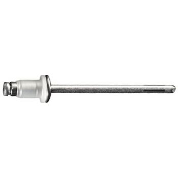 1/8" Aluminum Blind Rivet with Plastic Cap and 15/64" Flange (3/64"-1/8" Grip Range)