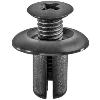 Kia Black Nylon Bumper, Fender & Grille Screw-Type Retainer – 8mm Hole
