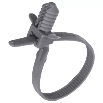 GM/Universal Gray Nylon Push-Mount Cable Tie – 6-1/8" Length, 1/4" Hole