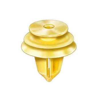 Nissan Yellow Nylon Door Trim Panel Retainer – Triple Head