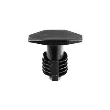 Hyundai/Kia Black Nylon Hood Weatherstrip Retainer – 6mm x 16mm Head