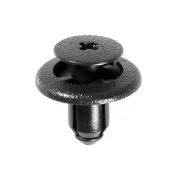 Subaru Black Nylon Bumper, Fender & Rocker Molding Screw-Type Retainer – 8mm Hole