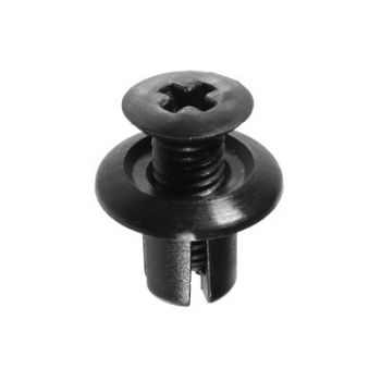 Toyota Black Nylon Cowl Vent Screw-Type Retainer – 8mm Hole