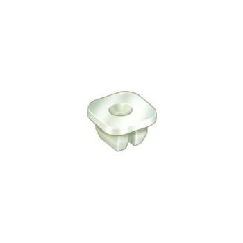 Subaru White Nylon Door Weatherstrip Screw Grommet – M3.5, 7mm Square Hole