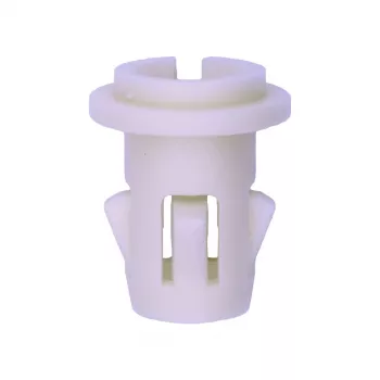 GM White Nylon Front Fog Lamp Retainer Grommet – 11mm Hole, 16mm Stem