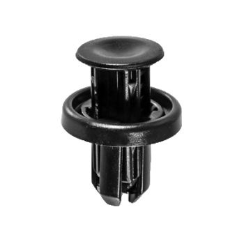 Honda/Acura Black Nylon Bumper & Wheel Well Liner Push-Type Retainer – 10mm Hole