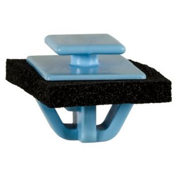 Hyundai/Kia Fender Flare & Rocker Molding Clip with Sealer – Blue Nylon, 14mm Stem