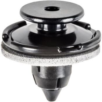 Honda/Acura Black Nylon Garnish & Rear Spoiler Push-Type Retainer with Sealer – 8.5mm Hole