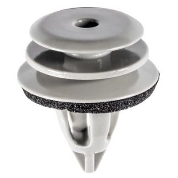 BMW Door & Interior Trim Panel Retainer with Sealer – Gray Nylon, 14mm Stem