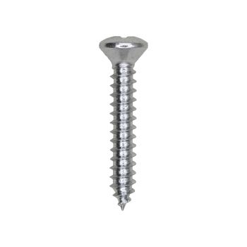 #8 x 1" Phillips Oval Head Tapping Screw