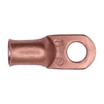1/0 Gauge Copper Battery Cable Lug - 3/8" Stud