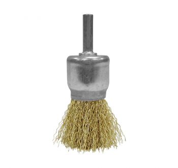 1" Crimped End Wire Brush - Coated Steel