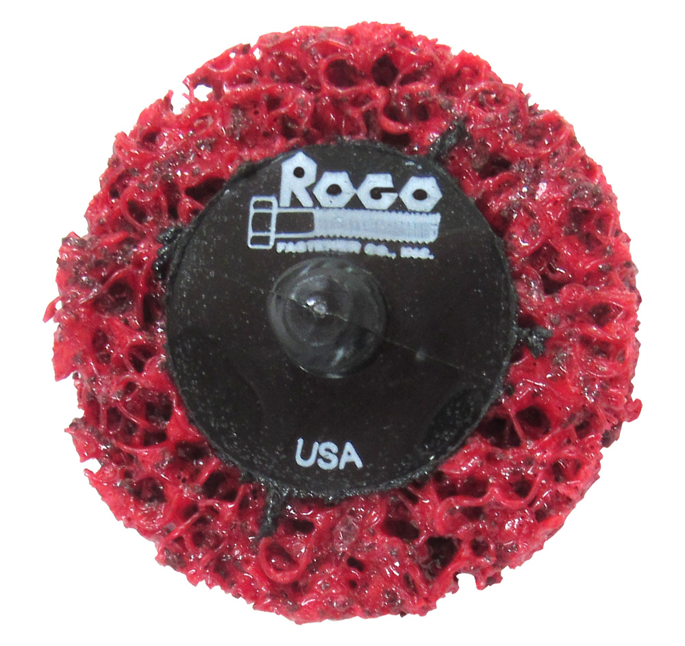 2 Red Medium Roloc Stripping Discs Rogo Fastener Co Inc 
