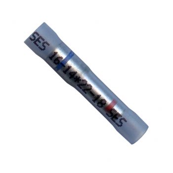 Blue Vinyl Step-Down Butt Connector 12-10 to 16-14 AWG
