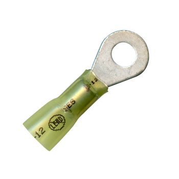 1/4" Yellow Elektralink Ring Terminal - 12-10 Ga