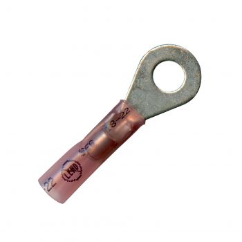 1/4" Red Elektralink Ring Terminal - 22-18 Ga