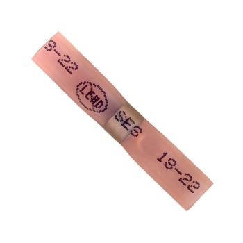 Red Elektralink Butt Terminal 22-18 Gauge