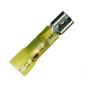 Yellow Female Elektralink Slip-On Connector - 12-10 Ga