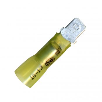 Yellow Male Elektralink Slip-On Connector - 12-10 Ga