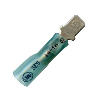Blue Male Elektralink Slip-On Connector - 16-14 Ga