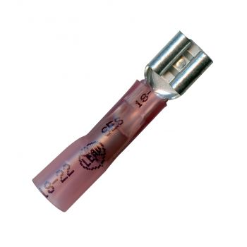 Red Female Elektralink Slip-On Connector 22-18 Gauge
