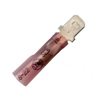 Red Male Elektralink Slip-On Connector 22-18 Gauge