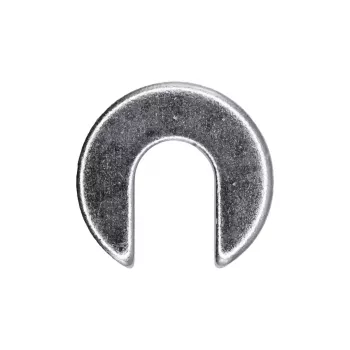 Zinc-Plated Steel Body Alignment Shim – 1/8" Thick, 15/16" OD, 3/8" Slot