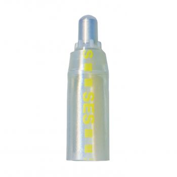 Clear/Yellow Dashes Hydralink Closed End Connectors 18-10 AWG