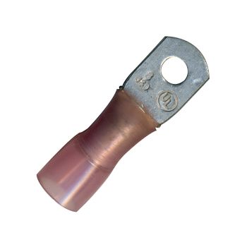 #10 Stud Pink Krimp & Seal Ring Terminal 8 Gauge