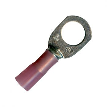 1/2" Stud Pink Krimp & Seal Ring Terminal 8 Gauge