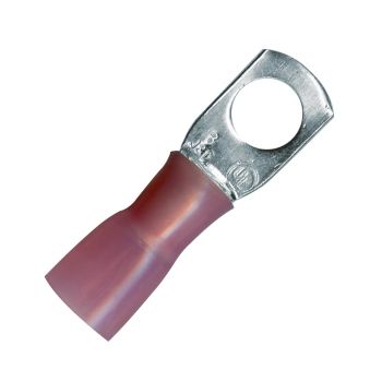 5/16" Stud Pink Krimp & Seal Ring Terminal 8 Gauge
