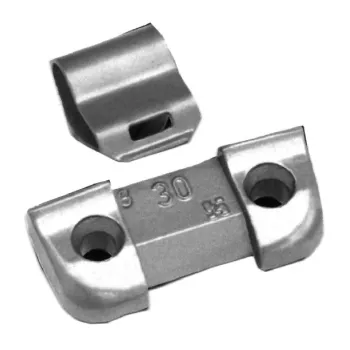 50 Gr. "mbz" Type Coated Zinc Wheel Weight
