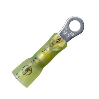 #10 Stud Yellow MultiLink Ring Terminal 12-10 AWG