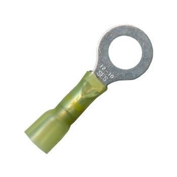 3/8" Stud Yellow MultiLink Ring Terminal 12-10 AWG