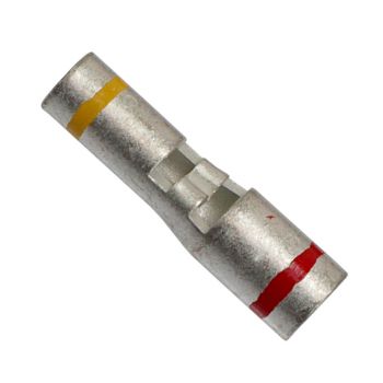 12-10 AWG Yellow To 8 AWG Red Uninsulated Step-down Butt Terminal