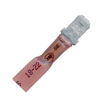 .250" Mating Red Male MultiLink Quick Connect Terminal 22-18 AWG