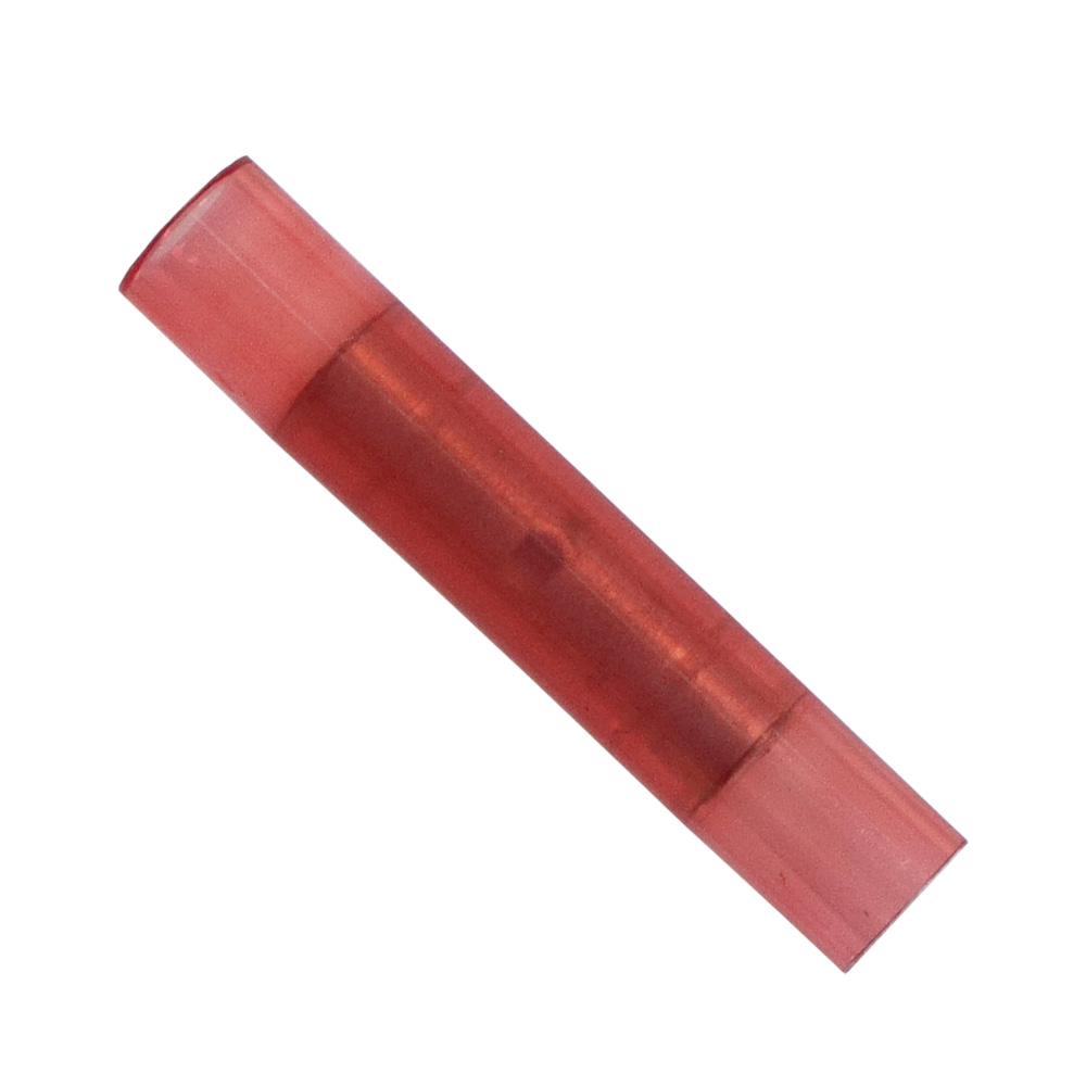 Red Nylon Butt Connector 22 18 Awg Rogo Fastener Co Inc 