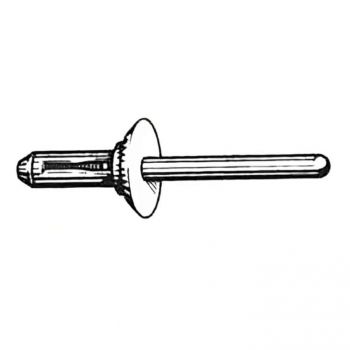 1/4" Black Rivet - 1/32"-11/64" Grip Range