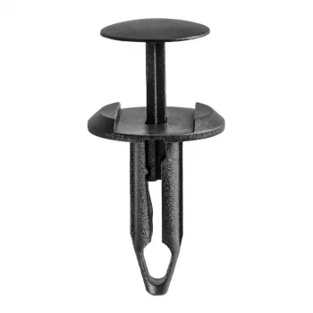Ford Fascia Push-Type Retainer - 18mm Head, 23mm Stem, Black Nylon