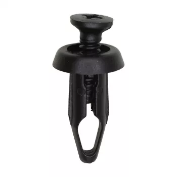 GM Fender & Rocker Panel Screw-Type Retainer – Black Nylon, 6mm Hole, 12mm Head