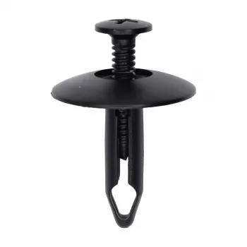 GM/Cadillac Radiator Support Sight Shield Screw-Type Retainer – Black Nylon, 1/4" Hole