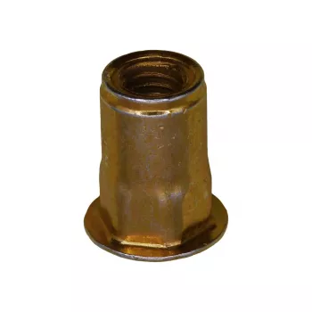GM M6-1.0 Specialty Nutsert – 0.7-4.2mm Grip, 13mm Head, Yellow Zinc Chromate