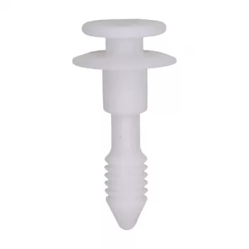 GM Door Trim Panel Retainer Pin – 13mm Top Head, White Nylon